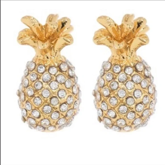 Kate Spade Pineapple🍍Pave Earrings - Picture 3 of 8